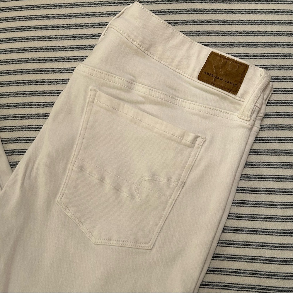 American Eagle Ne(x)t Level Stretch Hi-Rise Jegging‎ White 14 Long - Picture 2 of 9